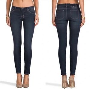 KSUBI Skinny Pins Dry Raw denim Indigo blue jeans